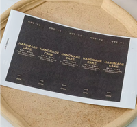 Étiquettes autocollantes personnalisées avec logo imprimé, résistantes à l'eau, en papier, en rouleau, holographiques, pour vêtements imperméables, boîtes à gâteaux