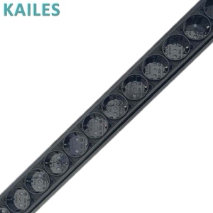 Unit Distribusi Daya KAILES Metered PDU Seri Satu Fasa 16A 12-Soket dengan Casing Paduan Aluminium untuk Ruang Server/Komputer - Product Image 2