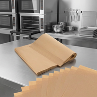 Feuilles de papier sulfurisé en silicone prédécoupées, antiadhésives, résistantes à la graisse, non blanchies, de qualité alimentaire, imprimées avec logo sur mesure, pour gâteaux et pains