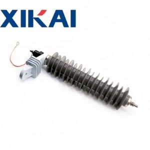Supresor de Sobretensiones de 33kV 10kA |   Protector Contra Rayos de Alto Voltaje de Polímero con Desconectador, Cable de Tierra y Soporte de Montaje - Product Image 4