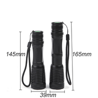 OEM E6 linterna LED barata XML T6 luz blanca antorcha promocional lámpara de enfoque con zoom (18650/3xAAA)