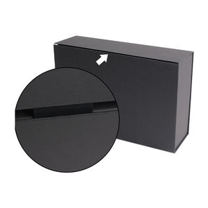 Coffrets cadeaux pliants de luxe à stratification magnétique Emballage personnalisé en papier kraft noir pour hommes pour coffrets cadeaux calendrier de l'<span class=keywords><strong>avent</strong></span> - Product Image 5