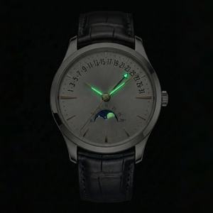 นาฬิกาข้อมือระบบจักรกลอัตโนมัติ แสดงข้างขึ้นข้างแรม พร้อมฟังก์ชั่นวันที่ย้อนกลับ  โลโก้ปรับแต่งได้  หรูหรา วินเทจ  ผู้ผลิตนาฬิกาข้อมือ  บริการ OEM&ODM - Product Image 3