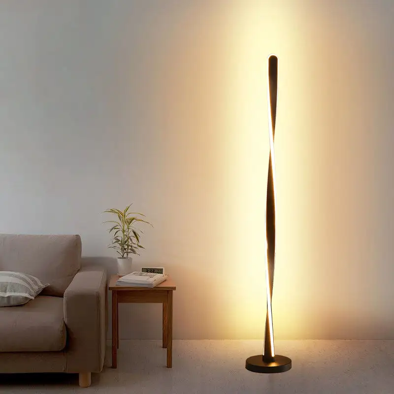 Современный минималистский напольный светильник, акриловая светодиодная подставка, стоящий домашний диван, прикроватный декор, торшер