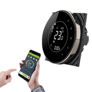 BECA BAC-6000 Quarto Digital Termostato RS485 Comunicação Modbus Wall-Mounted ABS Touch Screen Forma redonda
