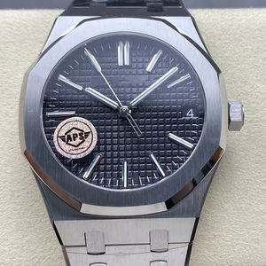 Reloj Mecánico de Lujo para Buceo, Resistente al Agua, de la Mejor Calidad, 41 mm, Fábrica APS, Movimiento 4302, 15510, Zafiro, Audemars, Negro - Product Image 1