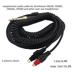 Câble audio de remplacement pour Sennheiser HD650 <span class=keywords><strong>HD600</strong></span> HD660s HD580 et autres casques supra-auriculaires - Product Image 2