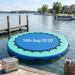Conçu pour 4 personnes, disposition ronde pour verres à champagne et café, comme un canapé, avec une ouverture centrale pour tremper les pieds dans l'eau - Product Image 6