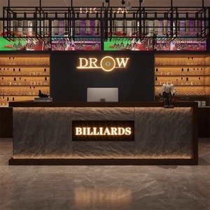 Kích thước tùy chỉnh Thẩm mỹ viện sang trọng hiện đại màu trắng bằng gỗ phía trước quầy tiếp tân với ánh sáng LED - Product Image 4