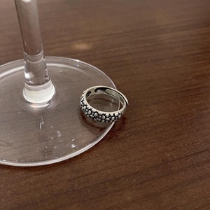 S925 Pure <b>Silver</b> Flower Pattern <b>Ring</b> Open Design Unisex Everyday Wear Jewelry - Product Image 4