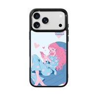 Coque de téléphone AG Feeling Black Edge avec motif Gilding Love you pour iPhone 17, 17 Pro Max, 16 Pro, 15, 15 Pro Max, 15 Pro, 14 Pro Max – Coque magnétique