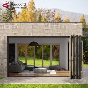 Véranda en alliage d'aluminium Porte-patio acoustique en accordéon Hurricane Impact Coulissante Pliante <span class=keywords><strong>pour</strong></span> Intérieur <span class=keywords><strong>pour</strong></span> Villa Maisons - Product Image 5