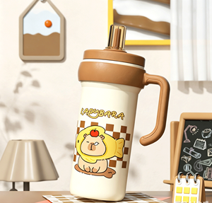 24oz tumbler <b>with</b> <b>straw</b> vacuum double-wall insulated stainless steel tumbler <b>with</b> <b>straw</b> Removable tea infuser tumbler lucu - Product Image 6