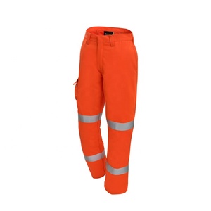<span class=keywords><strong>Pantaloni</strong></span> da <span class=keywords><strong>Lavoro</strong></span> Arancioni Economici Personalizzati con Nastro Riflettente - Product Image 2