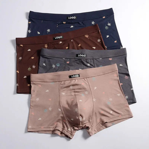 All'ingrosso <span class=keywords><strong>mutande</strong></span> da <span class=keywords><strong>uomo</strong></span> 100% in cotone stampato da <span class=keywords><strong>uomo</strong></span> con Logo personalizzato <span class=keywords><strong>Boxer</strong></span> slip taglie forti biancheria intima senza cuciture 4 Pack <span class=keywords><strong>Boxer</strong></span> da <span class=keywords><strong>uomo</strong></span> - Product Image 3