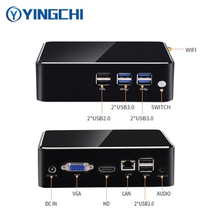 Yingchiมินิคอมพิวเตอร์กล่องสํานักงานและบ้านi5 4200U/i7 4500U MSATA SSD 8*USB HD + <span class=keywords><strong>VGA</strong></span>จอแสดงผลDualราคาถูกMicro Mini PC - Product Image 2