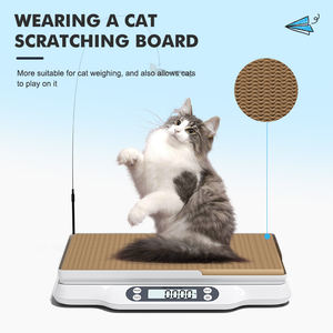 Báscula digital de peso para mascotas personalizada para gatos y perros, capacidad de pesaje de 30kg con precisión de 0,1g - Product Image 3