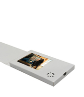 Mini vidéo personnalisé avec écran LCD, 2.4 pouces, de haute qualité, carte de visite vierge, logo numérique
