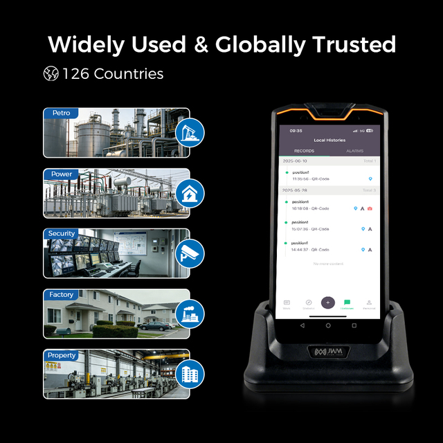Intelligent Patrol Scanner Equipment Android GPS NFC Bluetooth QR Guard Tour System