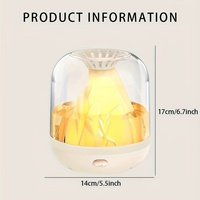Humidificateur d'air en forme de volcan à usage domestique grand volume de brume diffuseur d'arôme de brumisation domestique double capacité de pulvérisation humidificateur d'air USB