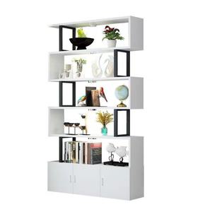 Hot Sell Beauty Hair Salon Store Display Rack <b>Wood</b> Storage <b>Cabinet</b> Book Shelf - Product Image 1