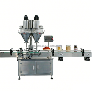 Riempitrice Automatica a 2 Teste per Polveri Alimentari - Polvere di Peperoncino/Condimento in Bottiglia - Product Image 1