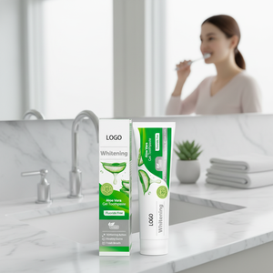 Pasta Dental de <span class=keywords><strong>Aloe</strong></span> <span class=keywords><strong>Vera</strong></span> Orgánica Sin Flúor, Más Vendida, para Blanquear los Dientes y Refrescar el Aliento; Personalizable <span class=keywords><strong>con</strong></span> Logotipo - Product Image 4