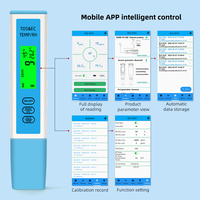 Calibration numérique intelligente à 5 points TDS /EC/Température /Humidité  4 en 1 pH-mètres  Mètre EC et TDS par application mobile