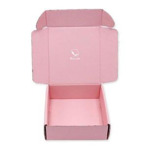 Custom Logo Embossed UV Coating <b>Small</b> Pink Corrugated Cardboard Rigid Mailer <b>Boxes</b> for Jewelry Gift Packaging Recycled Wholesale - Product Image 4