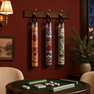 Sac de rangement personnalisé en PVC transparent pour cartes de Mahjong – Conception écologique et durable pour salles de Mahjong américaines, pour un rangement pratique - Product Image 3