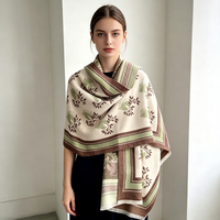 Nouvelle Collection 2027 : Écharpe d'Hiver de Luxe pour Femme, Douce et Confortable Effet Cachemire, Jacquard Tête de Cheval, Châle Couverture Chaude