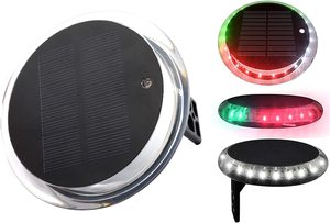 Lámpara de popa IP67 Luces de navegación de señal a prueba de agua Barco marino LED Posición <span class=keywords><strong>solar</strong></span> SOS luz de advertencia Luces RGW - Product Image 3