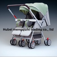 Cochecito Doble con Estructura de Aleación de Aluminio, Ligero y Plegable, para Bebés de 0 a 6 Meses, Compacto, Apto para Ascensores