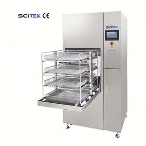 Laveuse de verrerie automatique SCITEK 320 L rondelle de verrerie à Double porte certifiée CE pour laboratoire - Product Image 1