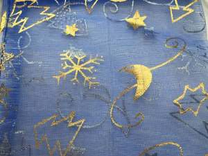 Bolsas de Regalo de Organza Azul y Dorado para Dulces Navideños al por Mayor - Product Image 3