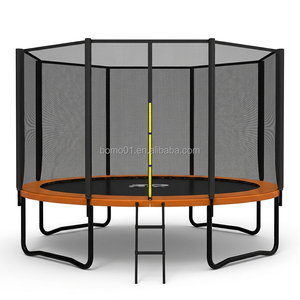 <span class=keywords><strong>Trampoline</strong></span> extérieur ZOSHINE 12FT avec poteau droit, cadre thermolaqué, homologué ASTM, pour enfants, avec échelle - Product Image 3