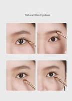 MSQ MD800140 Kuas Makeup Rambut Sintetis Lembut Berkualitas Tinggi Gagang Kayu Hitam Kuas Concealer Alis Mata Kuas Eyeliner Wanita