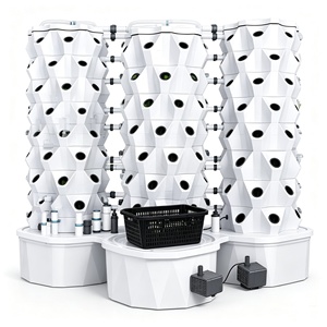 Tour hydroponique personnalisée, système de culture aéroponique vertical avec pompe à <span class=keywords><strong>eau</strong></span>, filtre, tuyaux de raccordement pour la <span class=keywords><strong>laitue</strong></span>, les herbes, etc. - Product Image 3