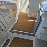 Tapis de pont en mousse EVA imitation teck pour plateforme de bain et cockpit de bateau, style SeaDek MarineMat Gatorstep, auto-adhésif, pour Re-gal 4260 de 2002