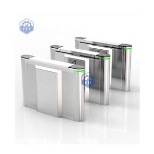 Tourniquet de sécurité pour le système de contrôle d'accès d'entrée Tourniquet de barrière d'aileron Porte inoxydable Bâtiment commercial bidirectionnel - Product Image 4