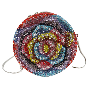 Sacs de soirée tendance pour femmes, ornés de cristaux, fleurs, diamants et strass, avec chaîne, idéaux pour les soirées <span class=keywords><strong>Martini</strong></span> – Ventes Flash - Product Image 4