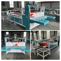Machine plieuse-colleuse semi-automatique Oray RSC Box 2500W 60m/min avec rouleau de pression latérale réglable et surveillance à distance