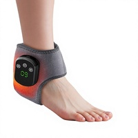 Masseur de pieds transfrontalier rechargeable par USB, chauffant, avec fonction de massage par compresse chaude et musique, modèle protecteur de cheville