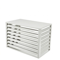 Couverture personnalisée en aluminium pour mini-split de climatisation |   Enceinte décorative carrée pour unité extérieure, anti-corrosion, réduction du bruit