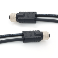 Connecteur KRONZ M12, connecteur de capteur femelle en forme de Y à trois voies, moulé par injection, prise aviation un-vers-deux, connecteur étanche