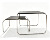 Tables d'appoint empilables modernes fabriquées en Chine, ensemble de tables basses gigognes avec structure métallique