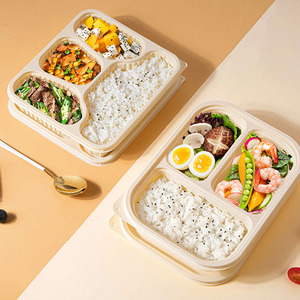 Caja desechable Biodegradable <span class=keywords><strong>para</strong></span> hamburguesas, contenedor de embalaje de <span class=keywords><strong>comida</strong></span> rápida, venta al por mayor - Product Image 1
