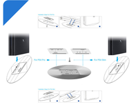 DOBE TP4-825 Support De Charge Pour PS4 Transparent Jeu Console Support