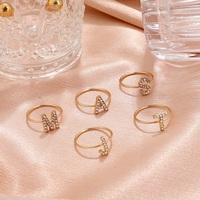 Bagues avec faux diamant en acier inoxydable plaqué or, anneaux de conception minimaliste pour femmes, accessoires,