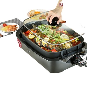 Aining Electric Grill AN-112P 1501W-2000W Non-Stick Rectangular Split Design For Household Commercial Use - Product Image 2